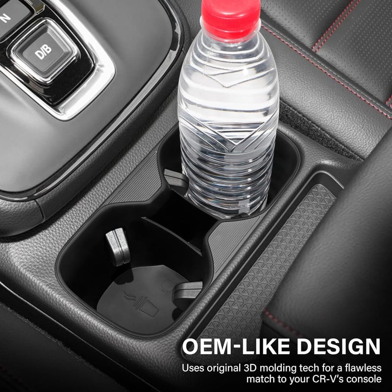 KENTUTO for Honda CRV Accessories 2023 2024 2025 2026 Center Console Cup Holder Insert Interior Decoration (Heat-Resistant TPE Material) - Image 2